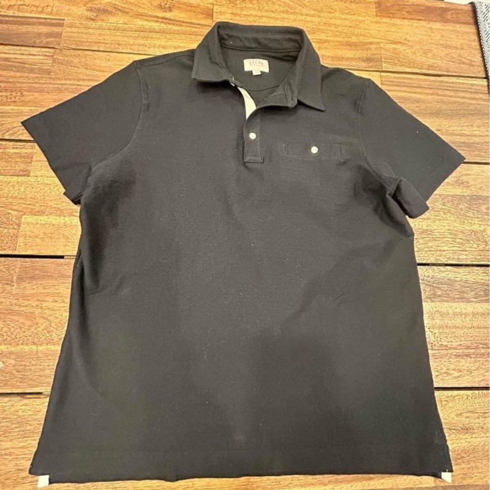 JACHS New York men’s polo golf shirt. Size Large. Black. Excellent quality and c
